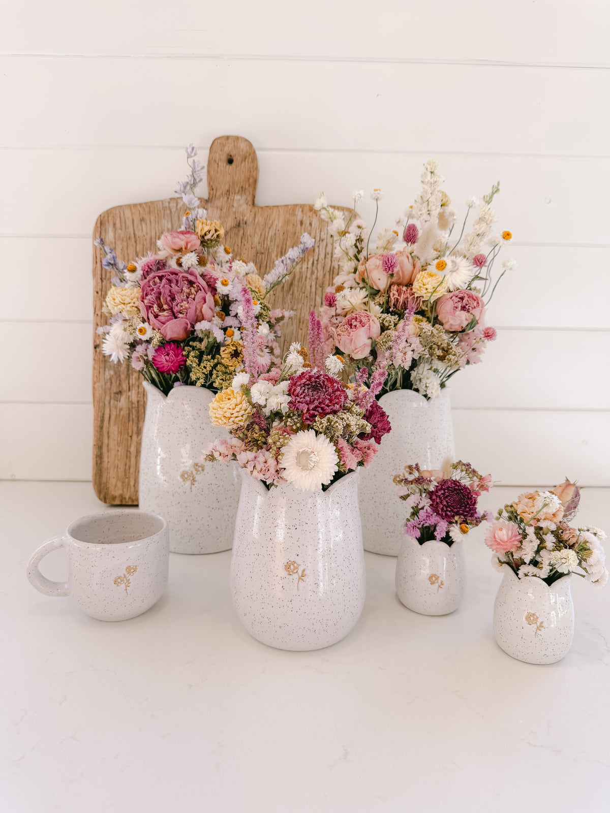 Okey Doecke x 805 Florals - Bud Vase & Dried Florals - Pinks